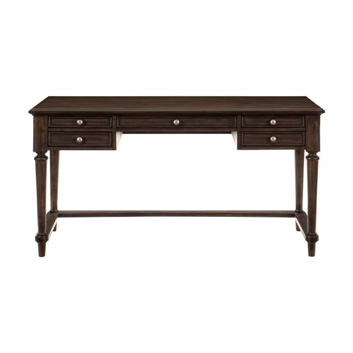 Cardano Writing Desk w/ 3 Working Drawers in Charcoal 1689-16